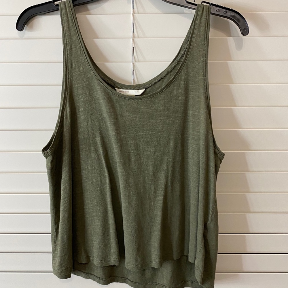 Green tank top